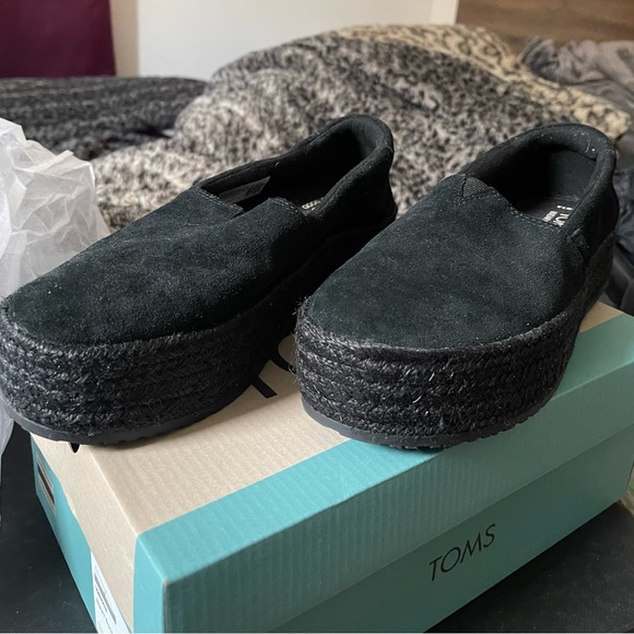 Toms black| high alpargatas